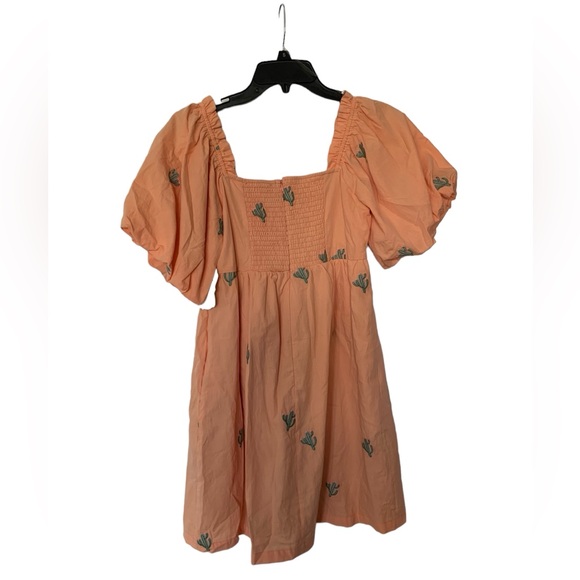 Altar'd State Peach Cactus Mini Dress, NWT - Picture 2 of 5